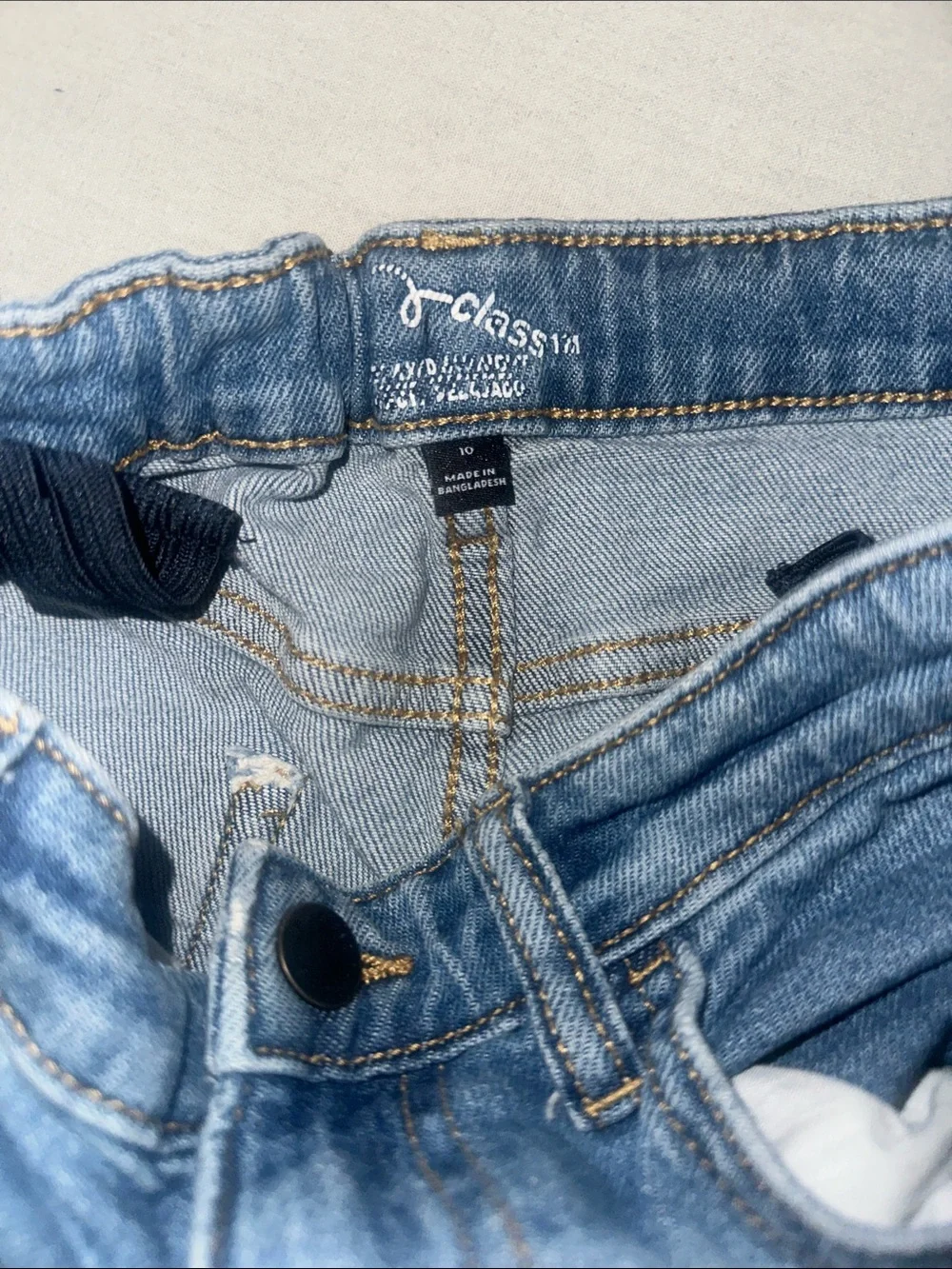 Kids Size 10 Art Class Light Blue Distressed Jeans